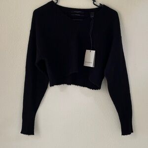 New All Saints Black Merino Sweater. Size Small.